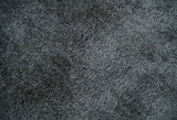 Ready To Ship Hand Woven High Pile Shag Charcoal Soft Viscose Rug