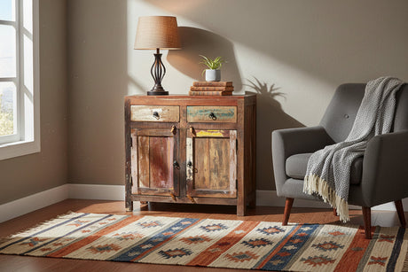 Reclaimed Wood 2 Door Sideboard-Sideboard-Parc Decor