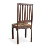 Reclaimed wood Rustic Multicolor Chair -Set of 2