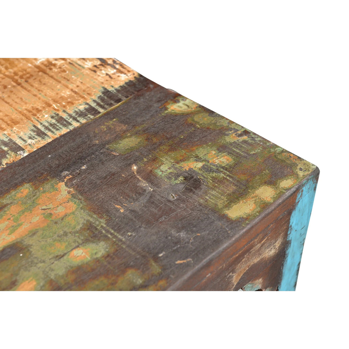 Reclaimed wood Rustic Multicolor Chair -Set of 2