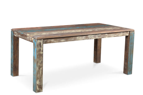 Reclaimed Wood Rustic Multicolor Chair Set of 2-Chair-Parc Decor