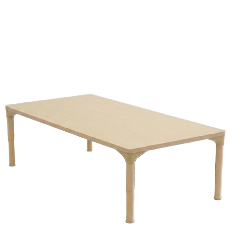 Rectangular Adjustable Kids Classroom Table – 60"×30", 13" to 17" Height