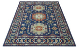 Red, Brown and Olive Traditional Hand knotted Custom Made Wool Area Rug