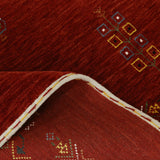 Red Center Medallion Tribal Design Hand Loomed Wool Area Rug