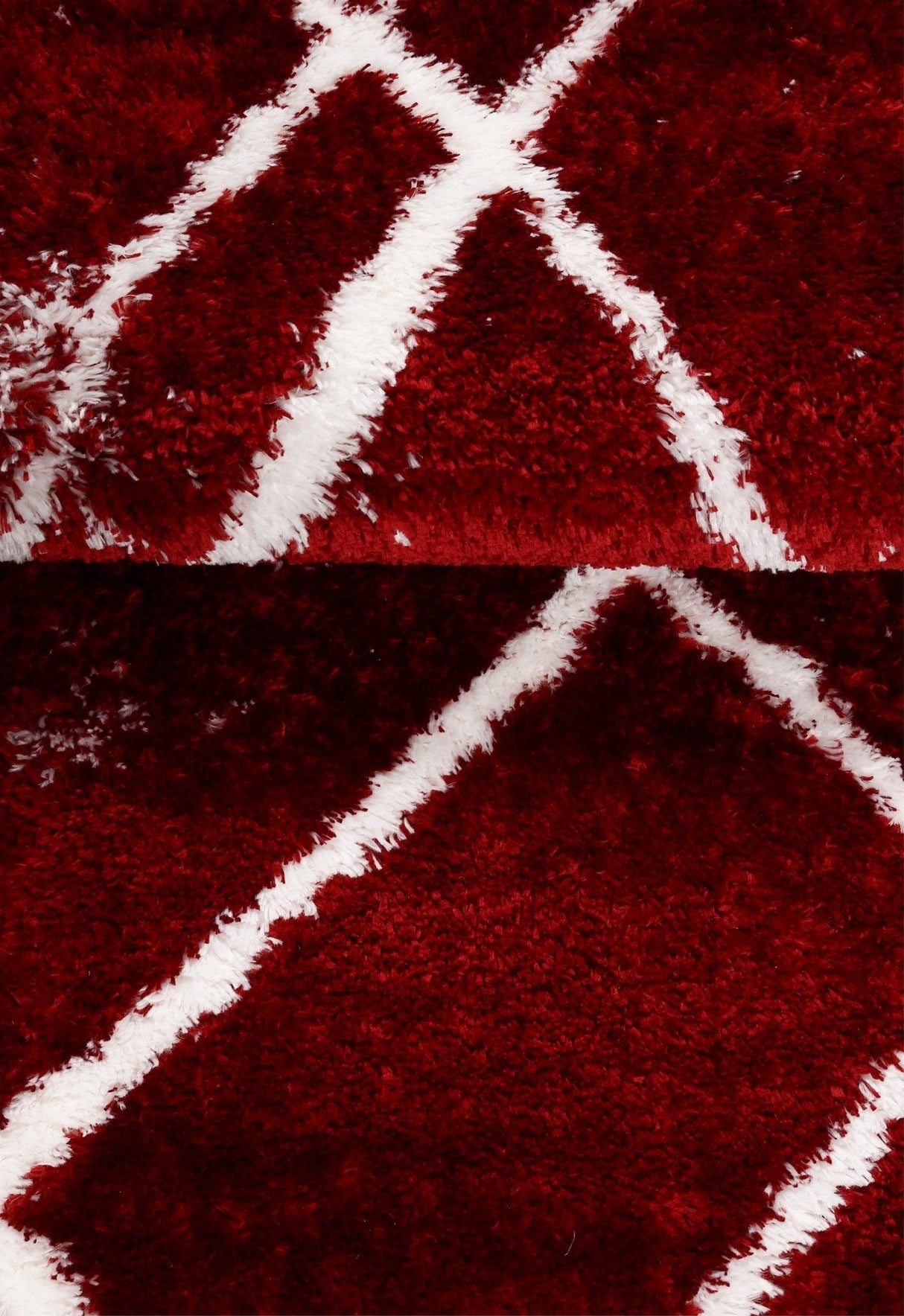 Red Modern Geometrical Design 5x7 Area Rug