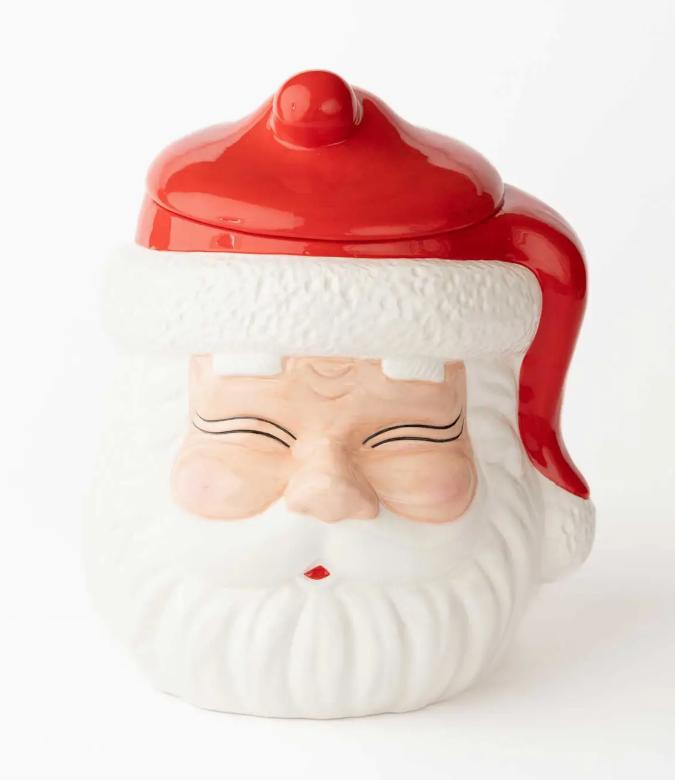 Red Santa Cookie Jar-Cookie Jar-Parc Decor