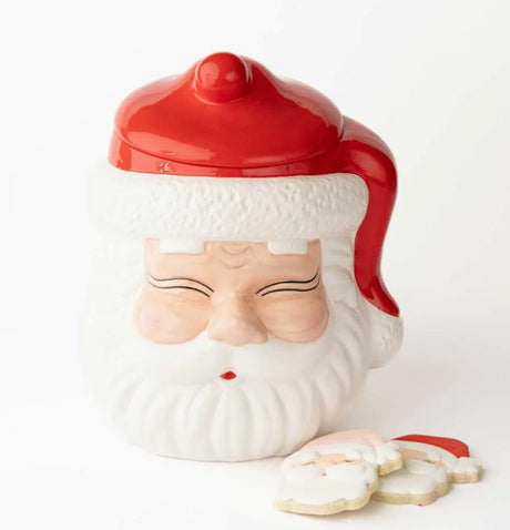 Red Santa Cookie Jar-Cookie Jar-Parc Decor