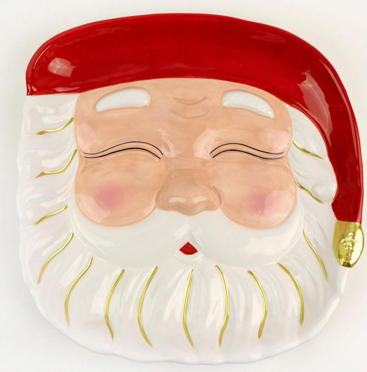 Red Santa Platter-Serving Platter-Parc Decor