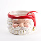 Red Santa Punch Bowl & Ladle-Punch Bowl-Parc Decor