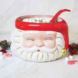 Red Santa Punch Bowl & Ladle-Punch Bowl-Parc Decor