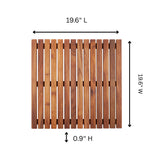 Redfish Oiled Teak Shower and Bath Mat-Bath Mat-Parc Decor