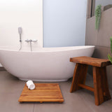 Redfish Oiled Teak Shower and Bath Mat-Bath Mat-Parc Decor