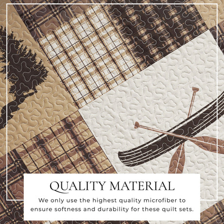 Redwood Lodge 3 Piece Quilt Set-Quilts & Comforters-Parc Decor