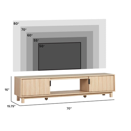 Reema Arundo Scandinavian Reeded TV Stand