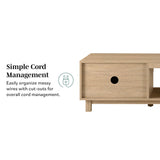 Reema Arundo Scandinavian Reeded TV Stand
