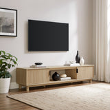 Reema Arundo Scandinavian Reeded TV Stand-Entertainment-Parc Decor