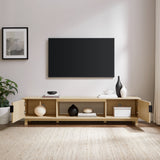 Reema Arundo Scandinavian Reeded TV Stand-Entertainment-Parc Decor