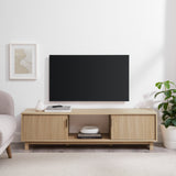 Reema Arundo Scandinavian Reeded TV Stand-Entertainment-Parc Decor