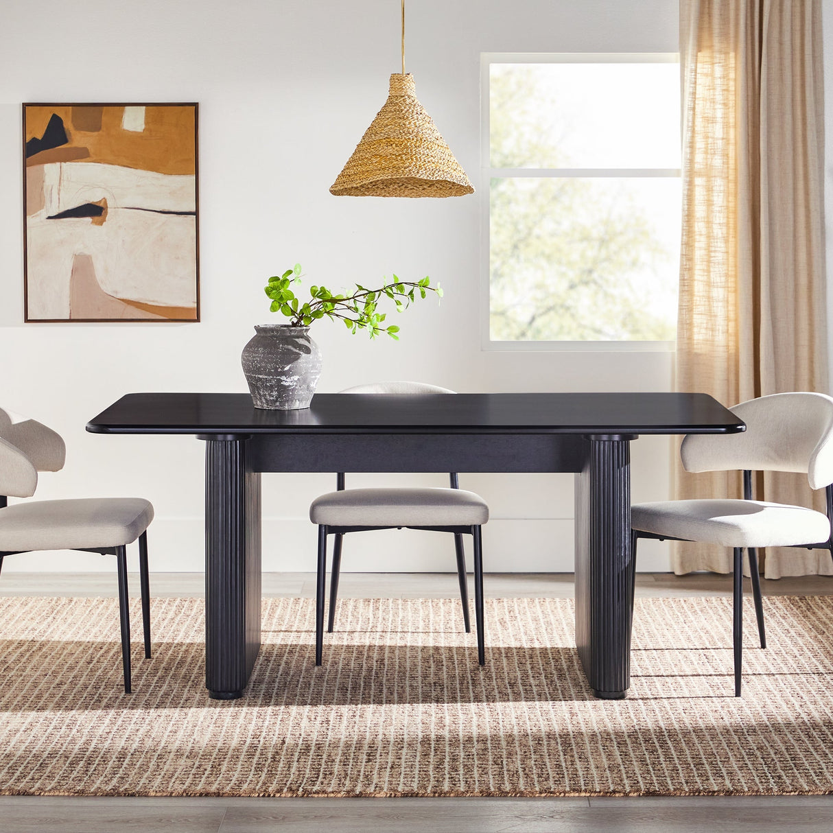 Reema Heath Scandinavian Dining Table and Desk-Dining / Kitchen-Parc Decor