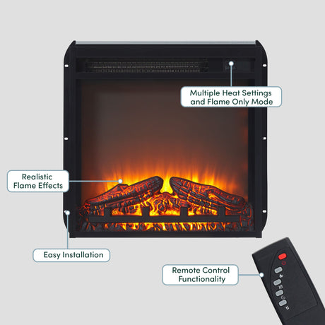 Reema Scandinavian 70" Modern Reeded TV Stand with Freestanding Electric Fireplace-Fireplace-Parc Decor