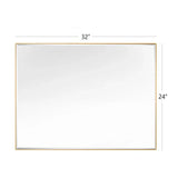Reflections Sleek Modern Black Aluminum Framed Beveled Wall Mirror-镜子-Parc Decor