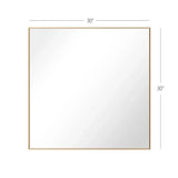 Reflections Sleek Modern Black Aluminum Framed Wall Mirror