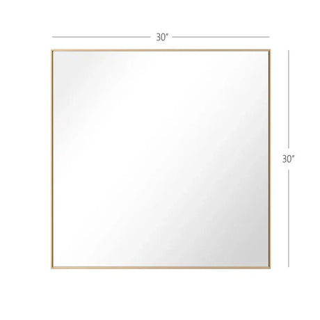 Reflections Sleek Modern Black Aluminum Framed Wall Mirror