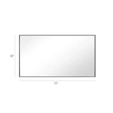 Reflections Sleek Modern Black Aluminum Framed Wall Mirror
