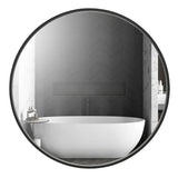 Reflections Sleek Modern Black Aluminum Framed Wall Mirror-镜子-Parc Decor