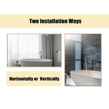 Reflections Sleek Modern Black Aluminum Framed Wall Mirror-镜子-Parc Decor