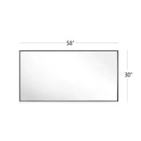 Reflections Sleek Modern Black Aluminum Framed Wall Mirror-镜子-Parc Decor