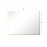 Reflections Sleek Modern Black Aluminum Framed Wall Mirror-镜子-Parc Decor