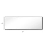 Reflections Sleek Modern Black Aluminum Framed Wall Mirror-镜子-Parc Decor
