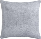 Reijo Gray&Blue Linen Look Accent Pillow-Throw Pillows-Parc Decor