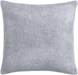 Reijo Gray&Blue Linen Look Accent Pillow-Throw Pillows-Parc Decor
