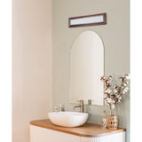 Rembrant 24"W 2-Light LED Bath Vanity Light Fixture Anodized Bronze Finish by Maxim