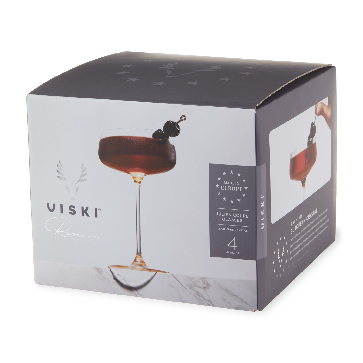 Reserve Julien Crystal Coupe Glasses Set of 4-product_type::stemmed_cocktail_glasses-Parc Decor