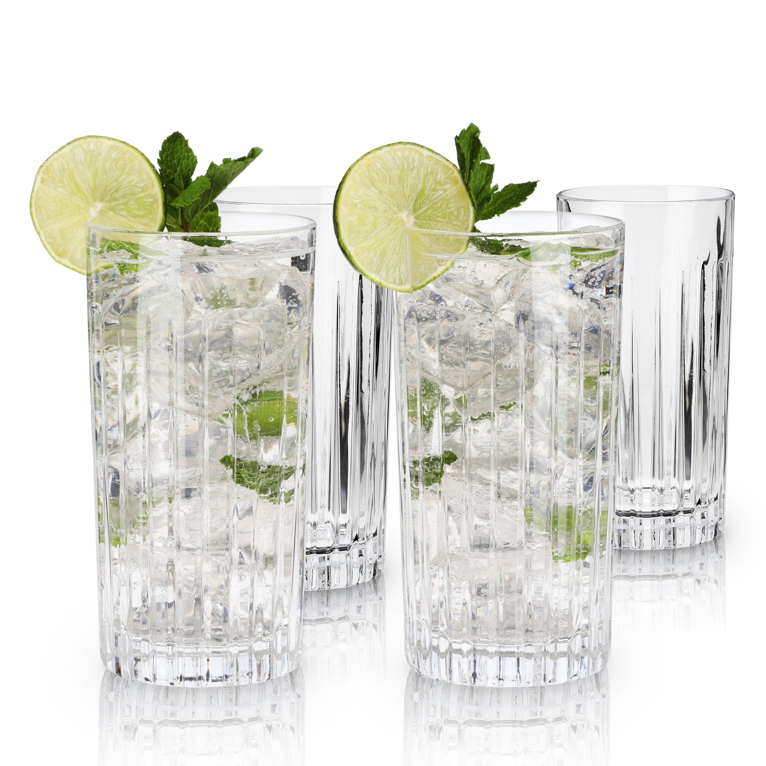 Reserve Milo Crystal Highball Glasses Set of 4-product_type::stemless_cocktail_glasses-Parc Decor