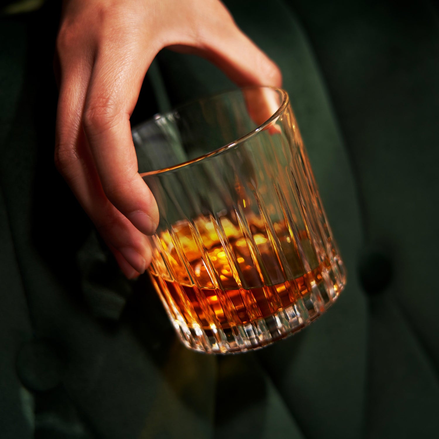 Reserve Milo Crystal Neat Glasses, Set of 4-product_type::stemless_cocktail_glasses-Parc Decor