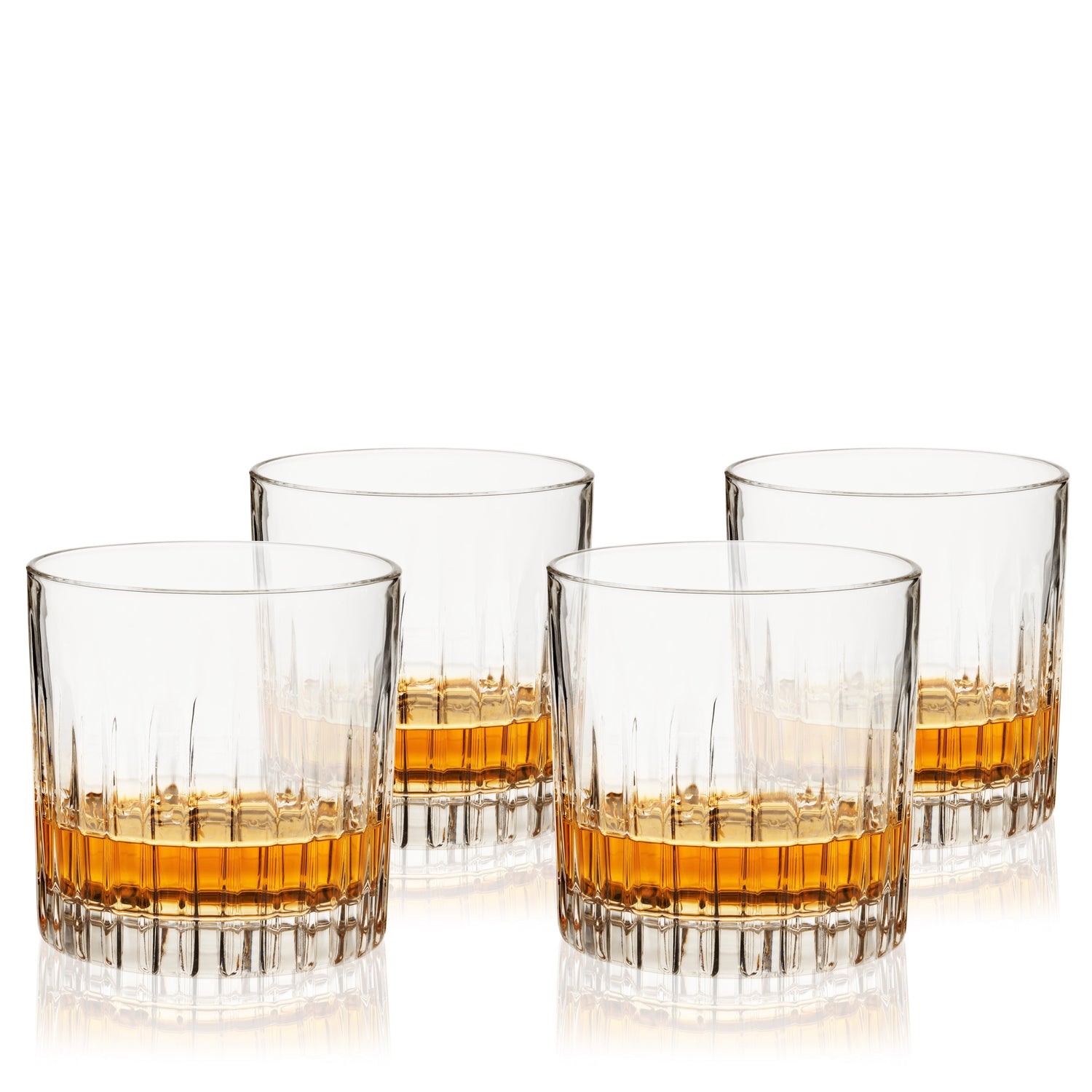 Reserve Milo Crystal Neat Glasses, Set of 4-product_type::stemless_cocktail_glasses-Parc Decor