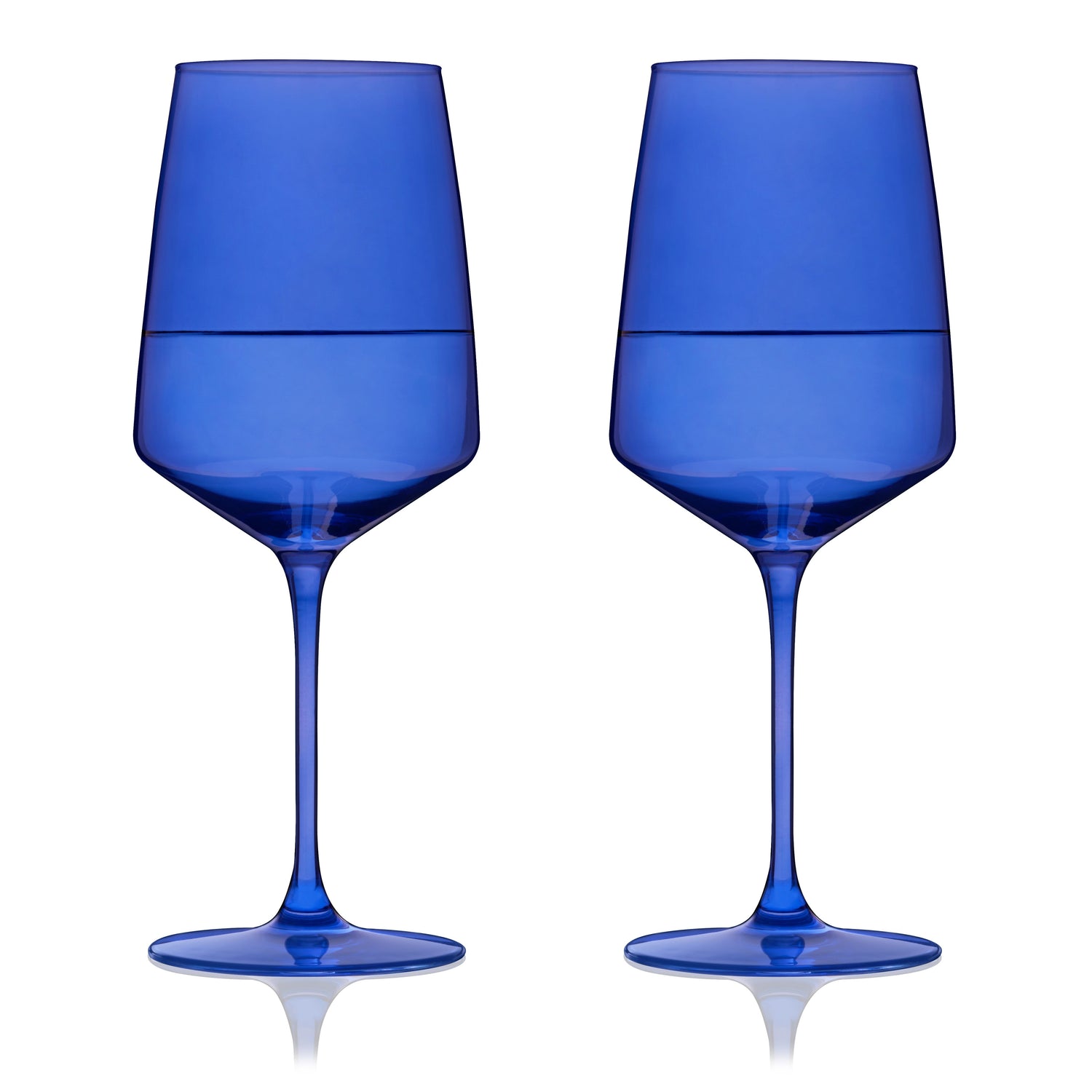 Reserve Nouveau Crystal Wine Glasses in Cobalt Set of 2-product_type::stemmed_wine_glasses-Parc Decor