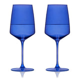 Reserve Nouveau Crystal Wine Glasses in Cobalt Set of 2-product_type::stemmed_wine_glasses-Parc Decor