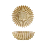Resin Pleated Bowl-Bowls and Trays-Parc Decor