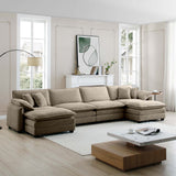 Retro Chic: Corduroy Couch Cloud Modular Sofa Design-sofa-Parc Decor