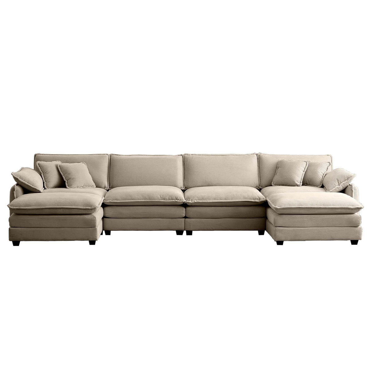 Retro Chic: Corduroy Couch Cloud Modular Sofa Design-sofa-Parc Decor