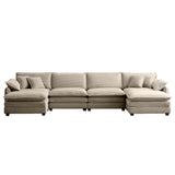 Retro Chic: Corduroy Couch Cloud Modular Sofa Design-sofa-Parc Decor