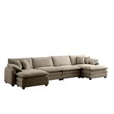 Retro Chic: Corduroy Couch Cloud Modular Sofa Design-sofa-Parc Decor