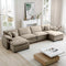Retro Chic: Corduroy Couch Cloud Modular Sofa Design-sofa-Parc Decor