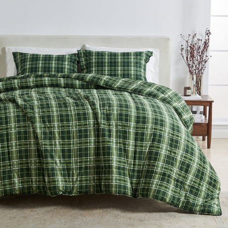Reversible Christmas Comforter and Sham Set - Holiday / Lodge Odette Collection-Quilts & Comforters-Parc Decor