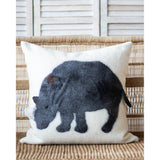 Rhino Cozy Throw Pillow